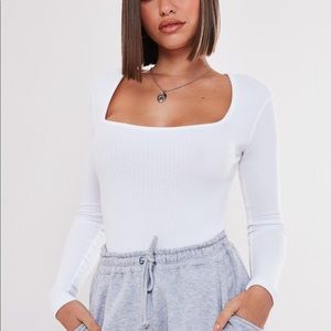 Missguided white bodysuit